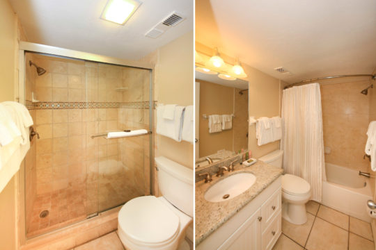 Master Bathroom and Guest Bathroom