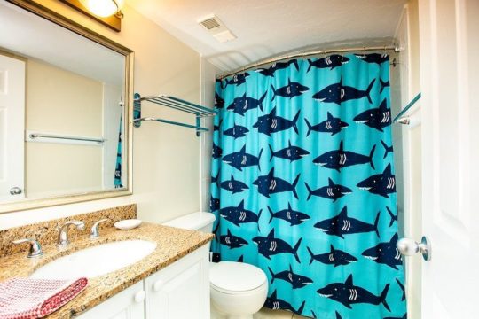 Hallway Bathroom in Captiva, FL at 1 Bedroom Condo Rental