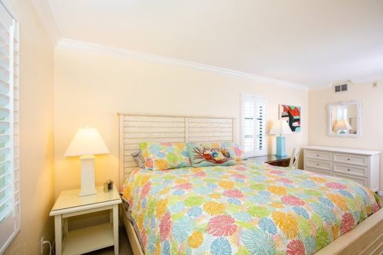 Master Bedroom in Captiva, FL at 1 Bedroom Condo Rental